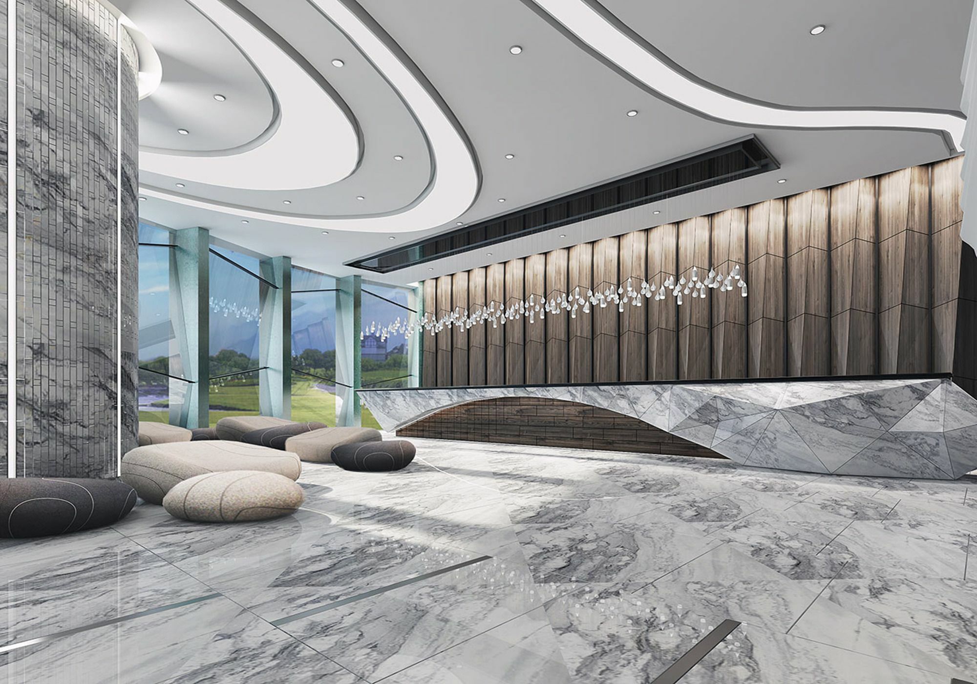 فندق فريزر بليس بوتري هاربر نوساجايا المظهر الخارجي الصورة Interior of the hotel